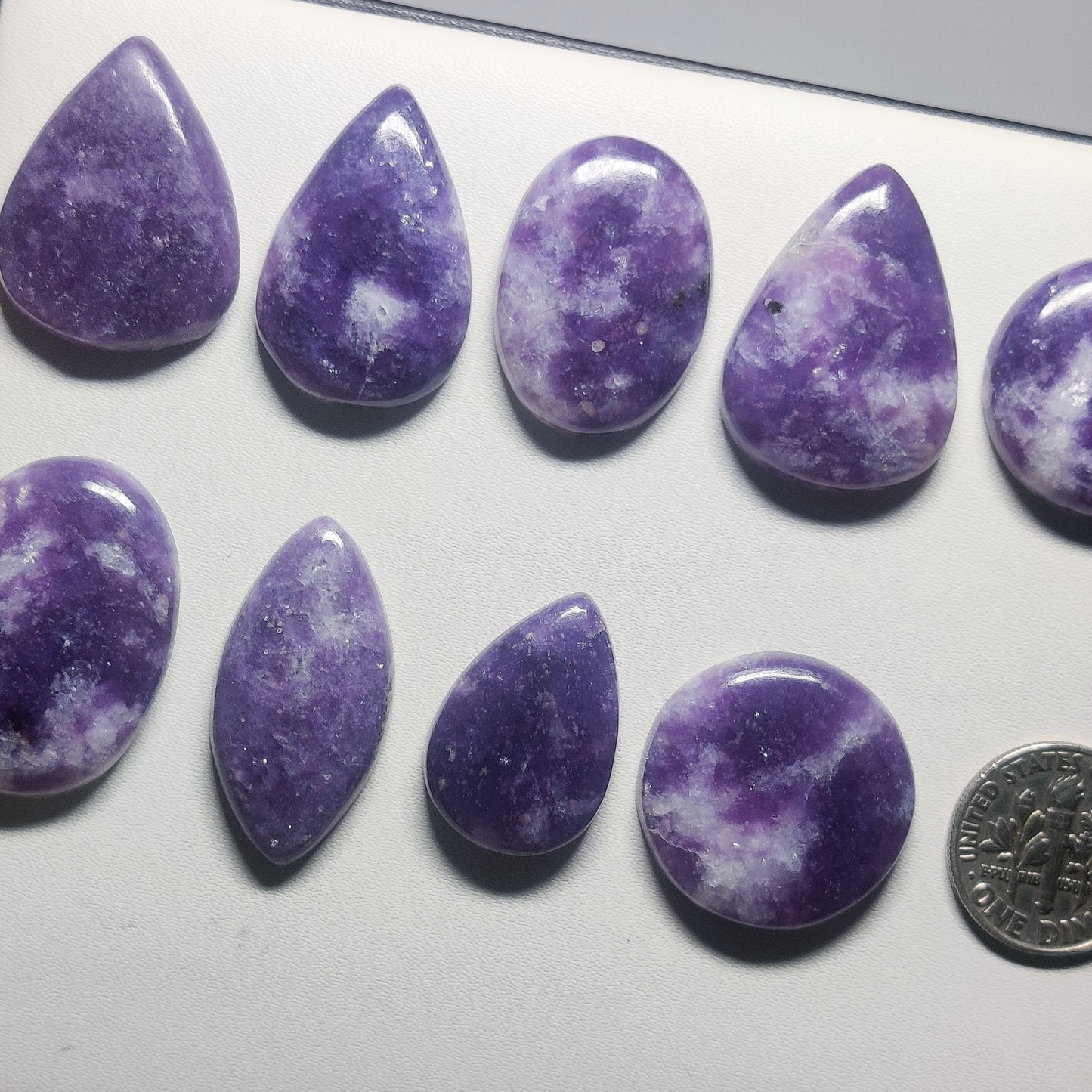 Premium Lepidolite Cabochon | Lavender Purple Gemstone for Artisan & Designer Jewelry