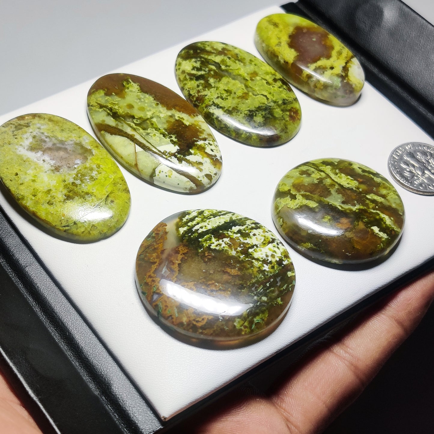 Natural Green Opal Gemstone | Vibrant Green Cabochon for Jewelry Making