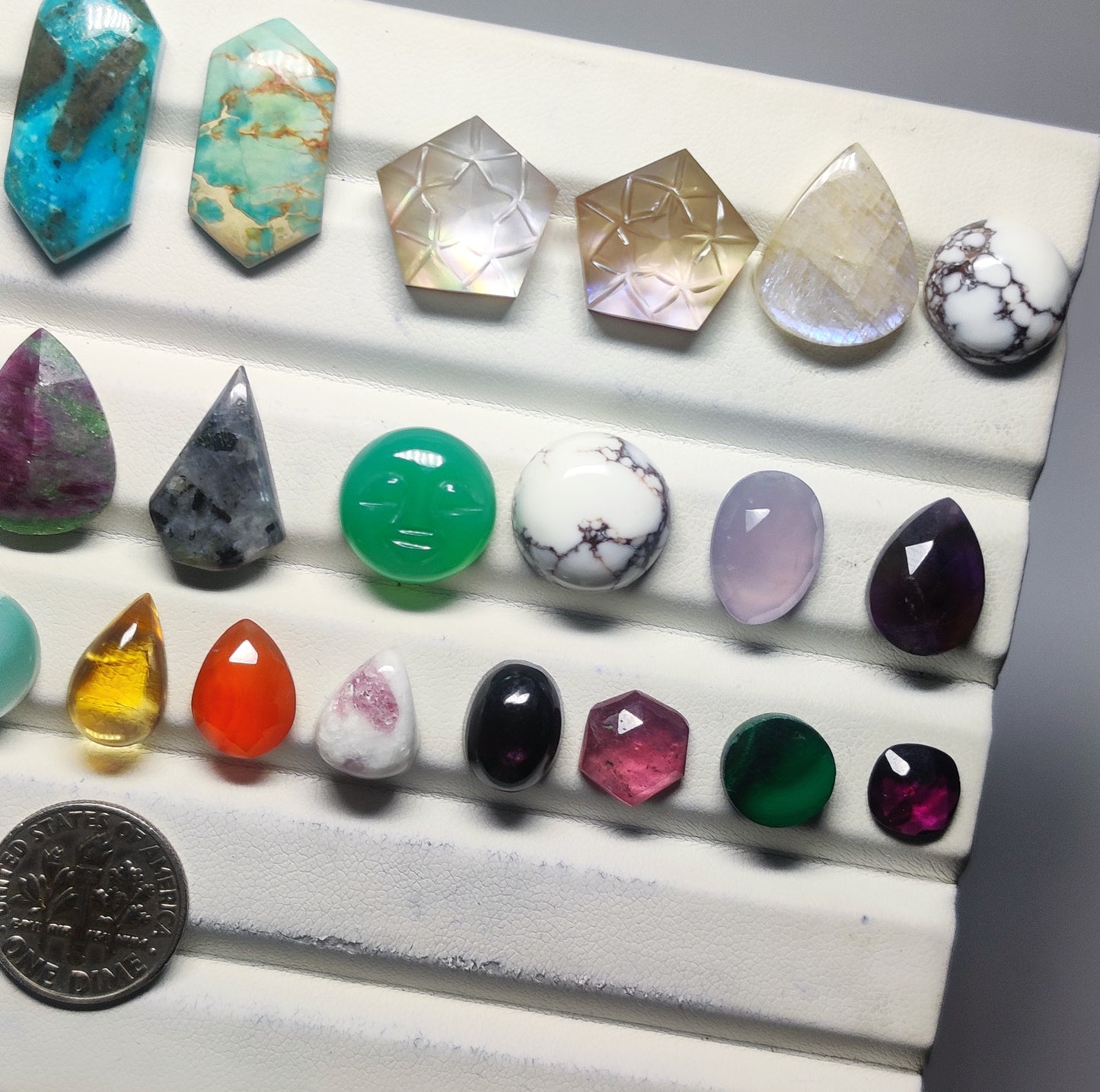 Mixed Gemstone Cabochons | Unique Natural Gemstone Collection for Artisan Jewelry