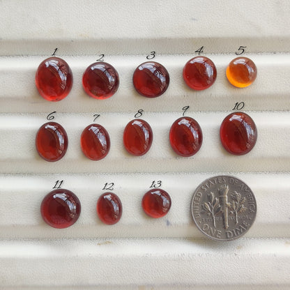 Natural Garnet Gemstone Cabochon for Jewelry Making | Deep Red Loose Stone | Premium Designer Gemstone