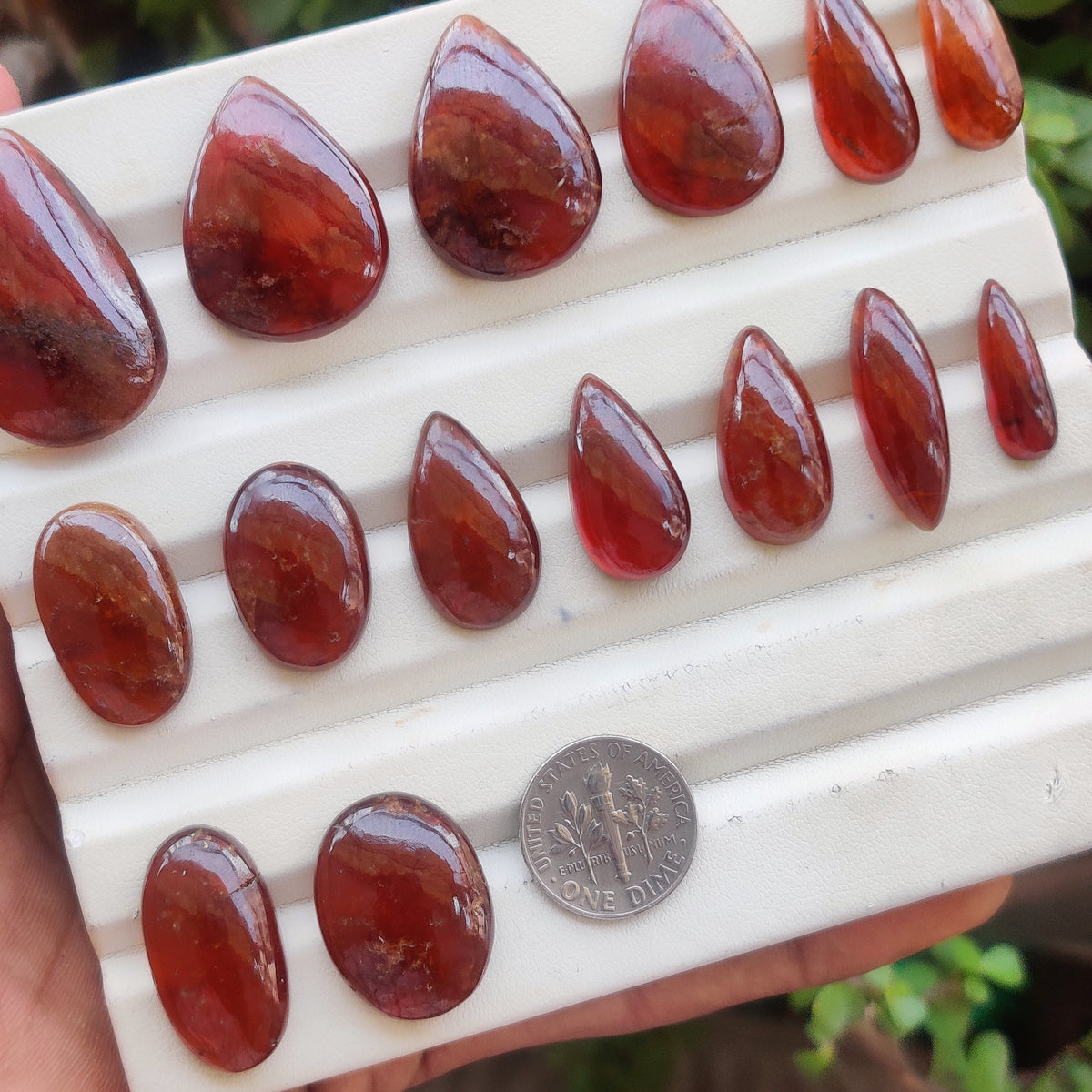 Natural Garnet Gemstone | Deep Wine Red Cabochon for Fine Jewelry Making