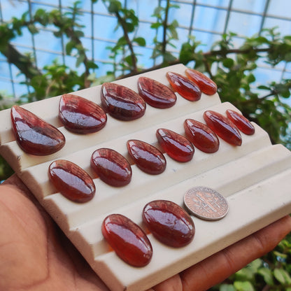 Natural Garnet Gemstone | Deep Wine Red Cabochon for Fine Jewelry Making