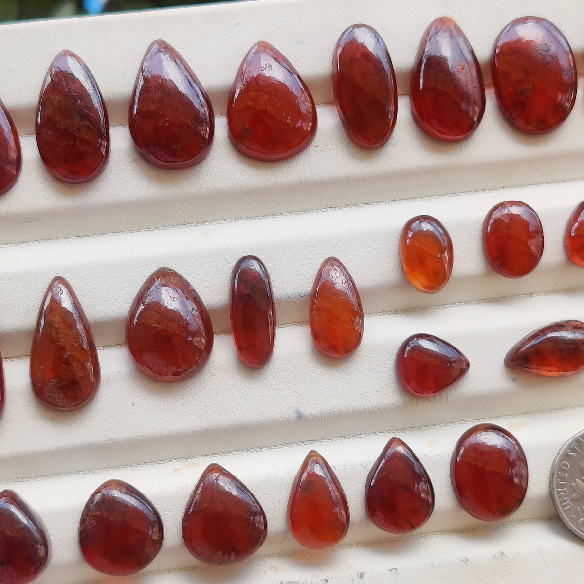 Natural Garnet Gemstone Cabochon for Jewelry Making | Deep Red Loose Stone | Premium Polished Garnet for Rings Pendants Earrings