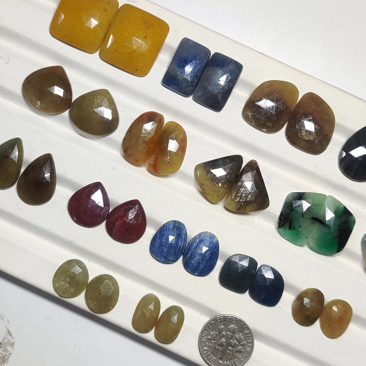 Natural Mixed Sapphire Gemstone – Multicolor Sapphire Cabochon for Jewelry Making
