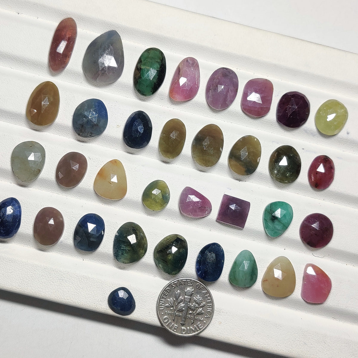 Natural Mix Sapphire Gemstone Cabochons for Jewelry Making | Multicolor Loose Sapphire Stones | Premium Designer Gemstones for Rings Pendants