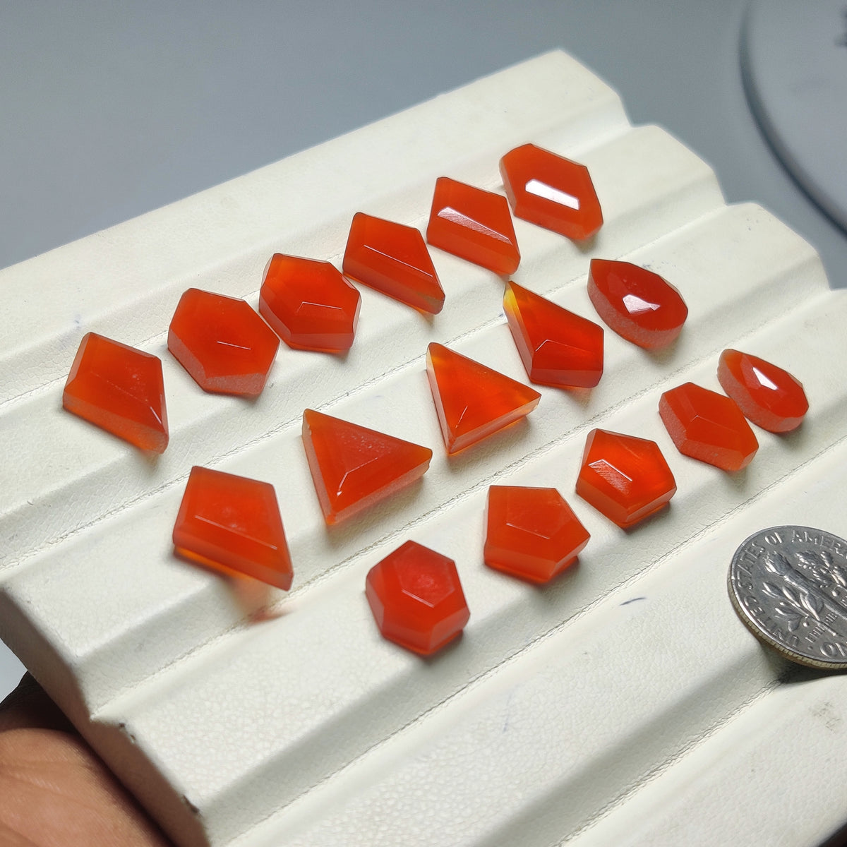 Natural Orange Chalcedony Gemstone for Jewelry Making | Smooth Warm-Toned Loose Stone for Rings Pendants Earrings