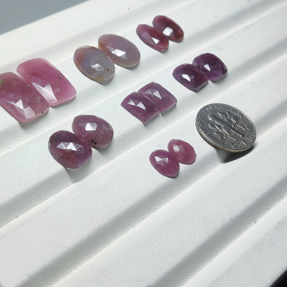 Natural Pink Sapphire Gemstone Cabochon for Jewelry Making | Soft Rose Pink Loose Stone | Premium Polished Sapphire for Rings Pendants