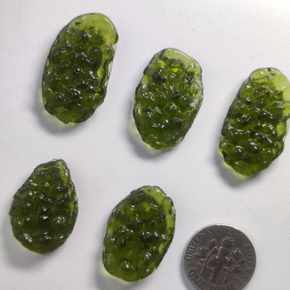 Manmade Moldavite Gemstone Cabochon for Jewelry Making | Green Moldavite Simulated Loose Stone | Polished Designer Gemstone