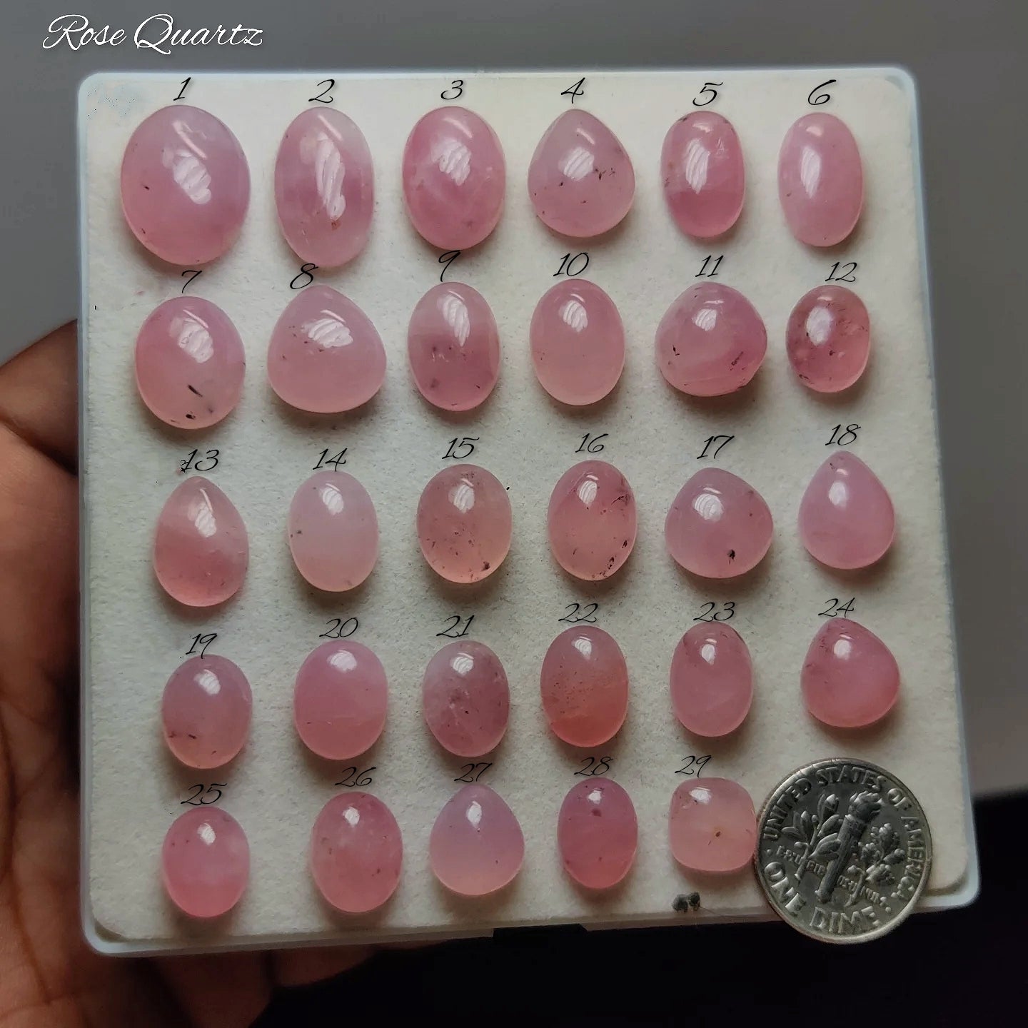 Natural Rose Quartz Gemstone Cabochon | Soft Pink Loose Stone for Jewelry Making | Premium Artisan Cut