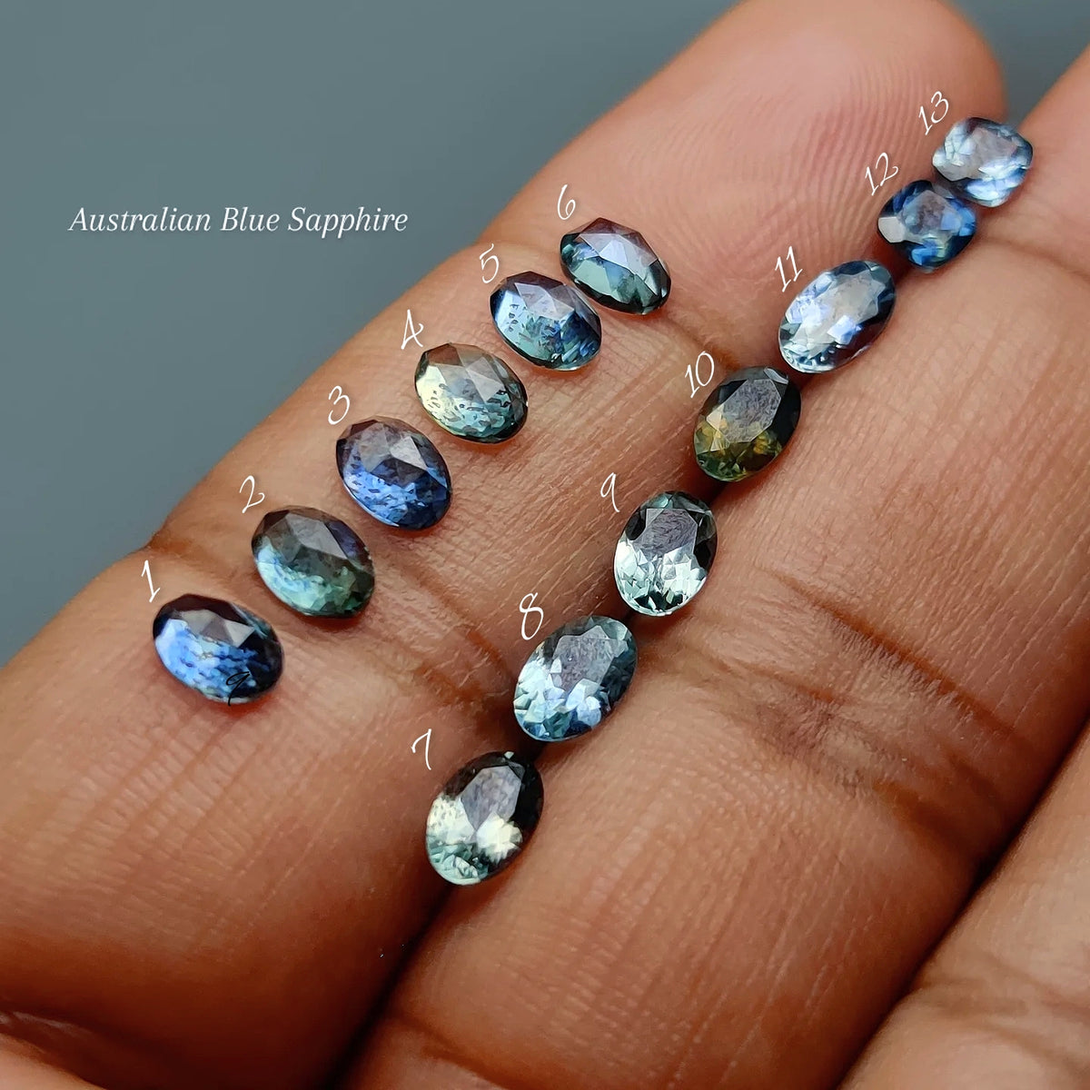 Natural Australian Blue Sapphire Faceted Gemstone | Genuine Loose Blue Sapphire for Jewelry Making | Precision Cut