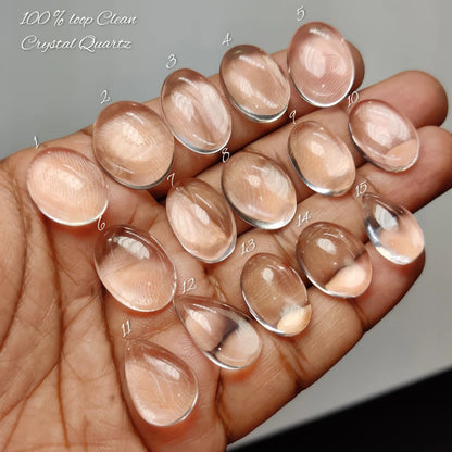 Premium Crystal Quartz Gemstones for Jewelry Making | Authentic, Certified, Top Quality