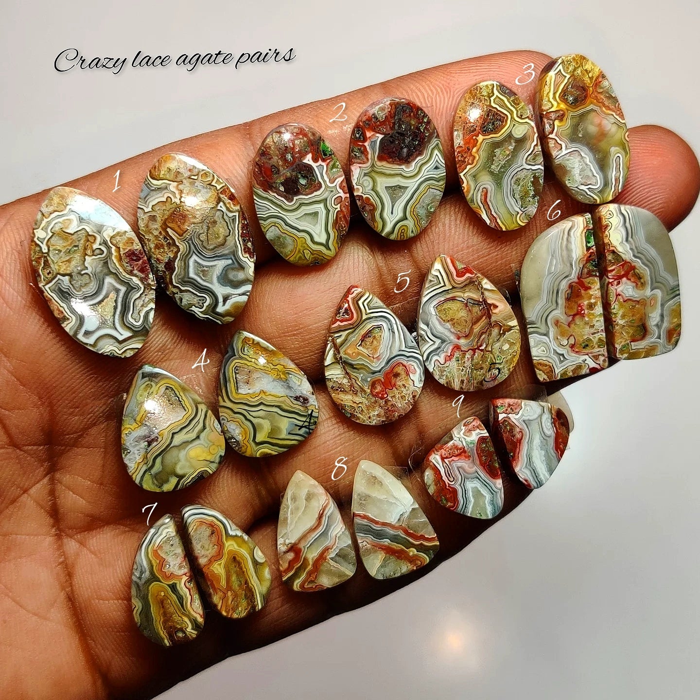 Premium Natural Crazy Lace Agate for Jewelry Making | Top Quality Stones