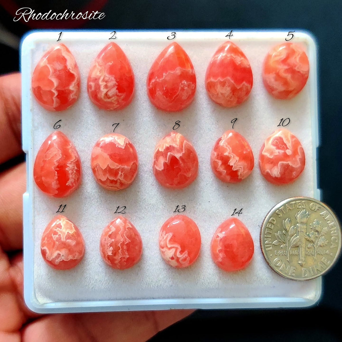 Natural Rhodochrosite Gemstone | Pink Rhodochrosite Stone for Jewelry Making
