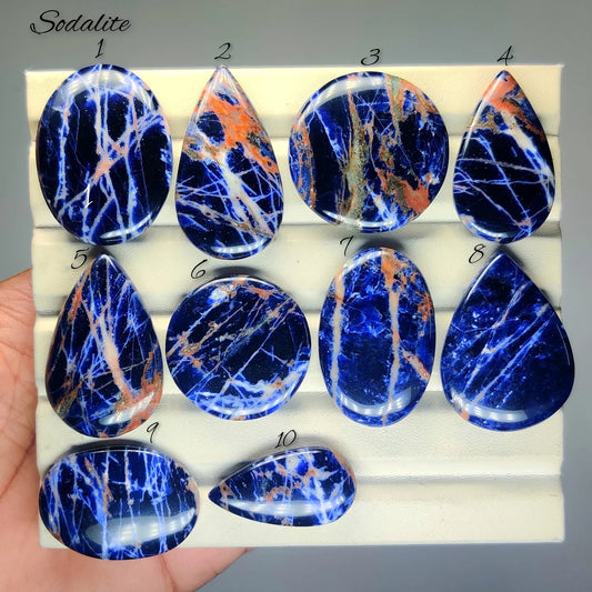 Natural Sodalite – Rich Royal Blue Stone for Jewelry Making | Unique Patterns