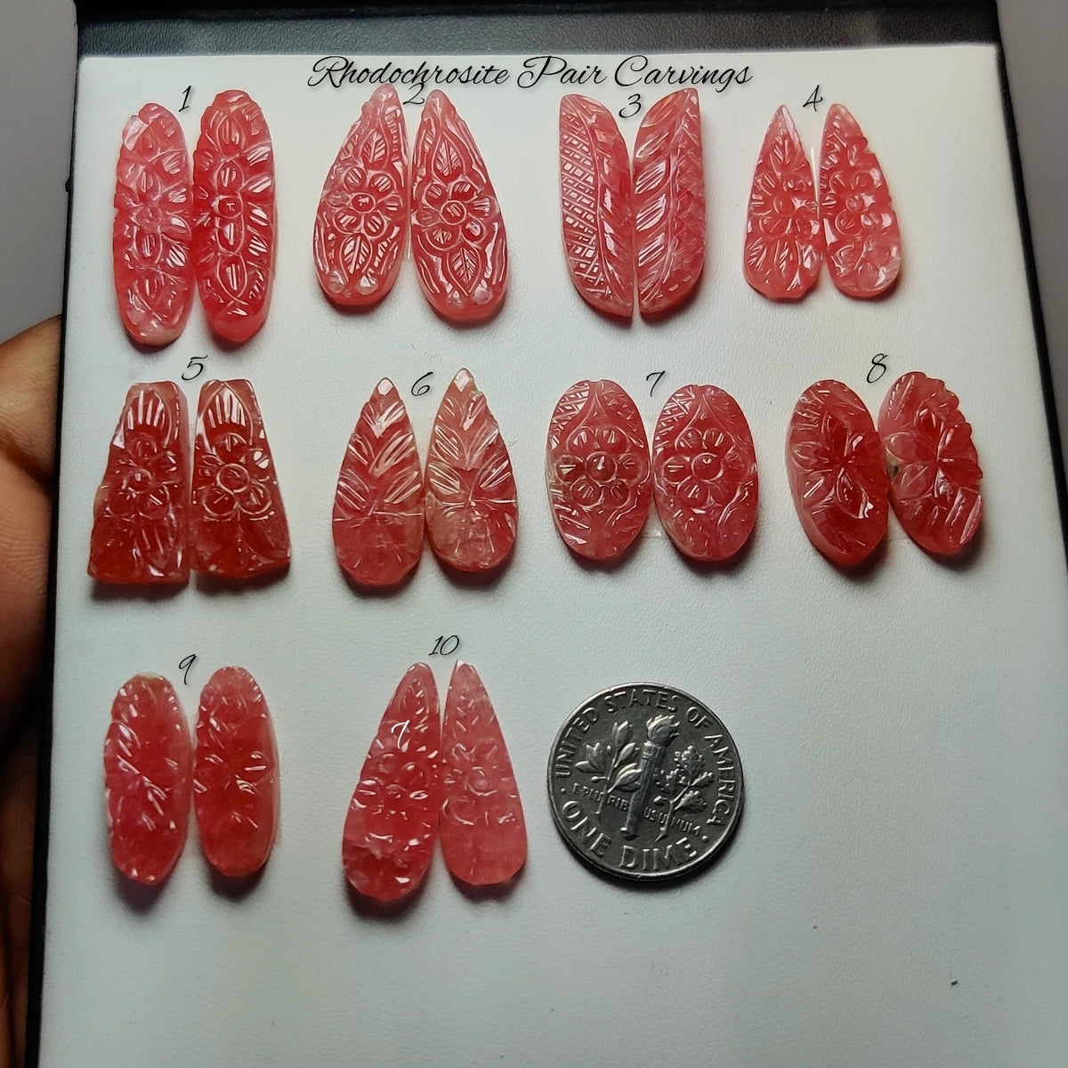 Natural Rhodochrosite Gemstone Pairs | Rosy Pink Banded Stones with Elegant Natural Character for Jewelry Making
