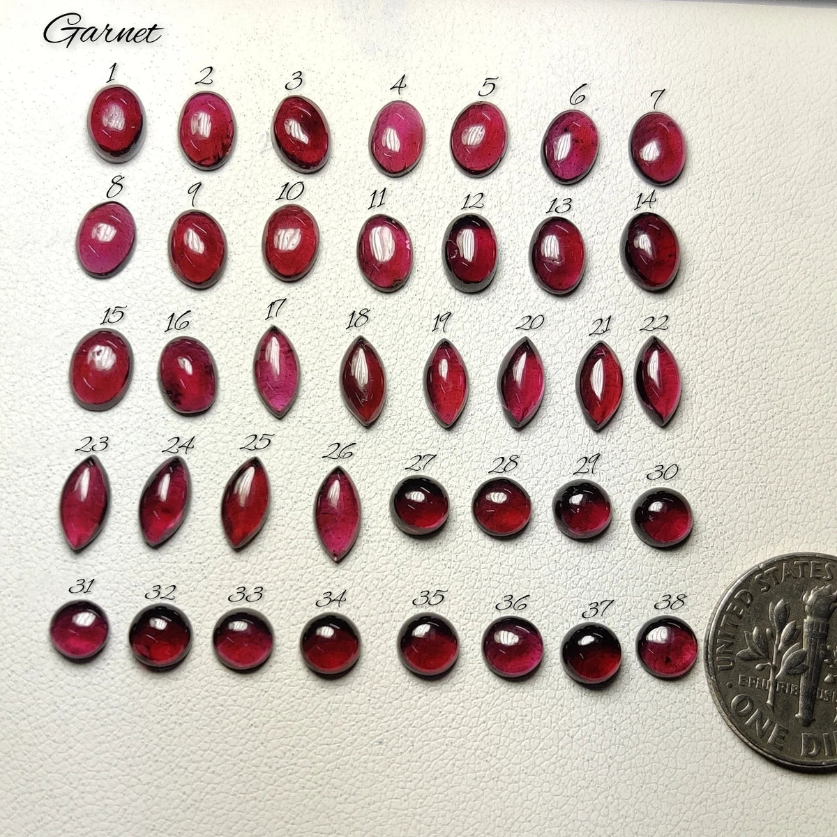 Natural Garnet Gemstone | Deep Red Garnet Stone for Jewelry Making