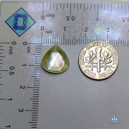 Mother Of Pearl   Crystal Quartz Doublets