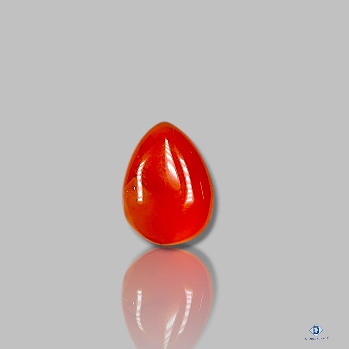 Carnelian Pear Cabochons