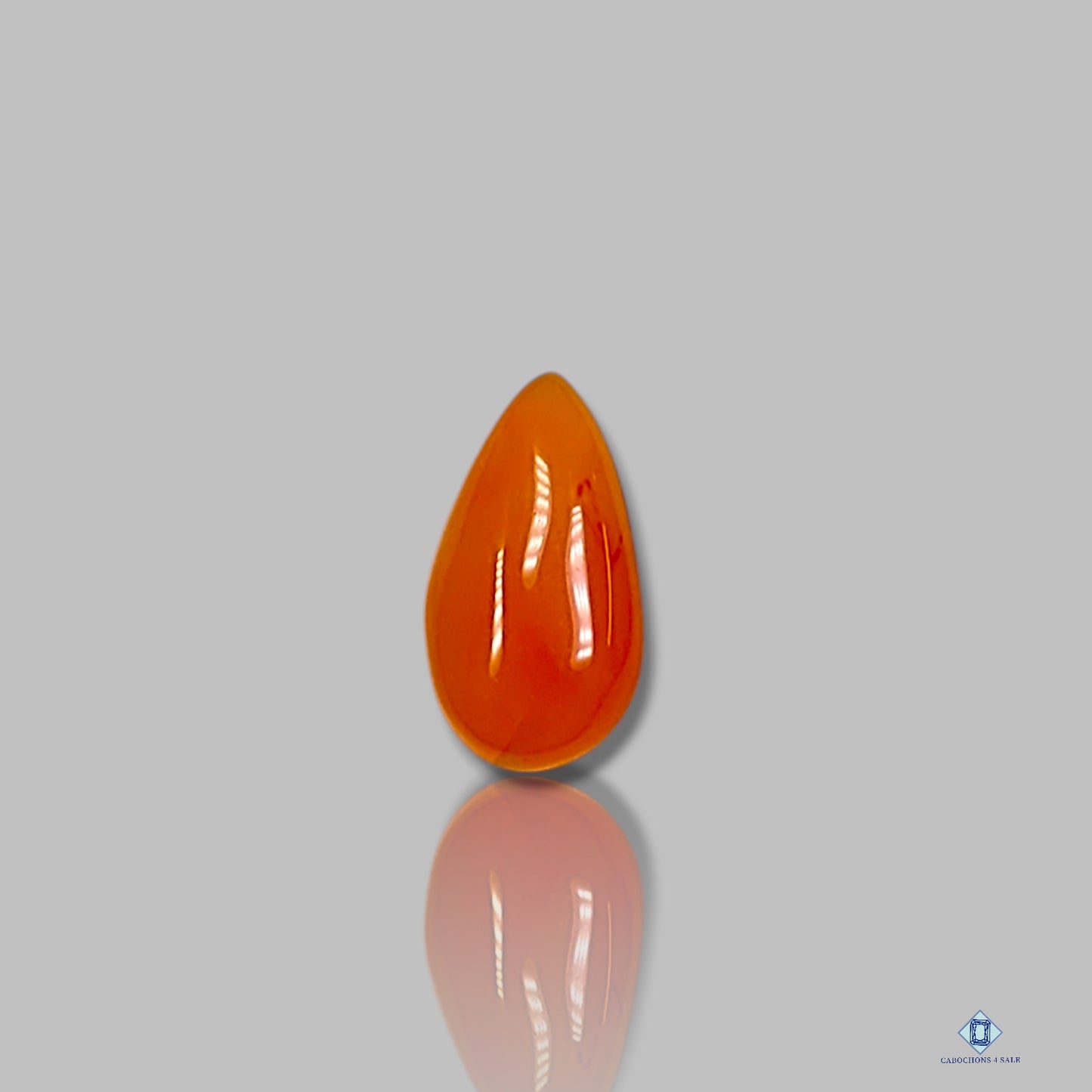 Carnelian Pear Cabochons