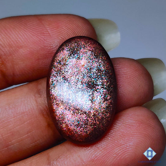 Purple Haze Sunstone From Tanzanian Oval Cabochons 23*14*4mm