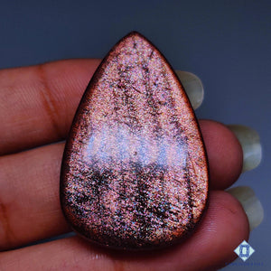 Purple Sunstone Pear Cabochons 39*25*6mm