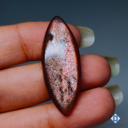 Purple Haze Sunstone Marquise Cabochons 36*14*5mm