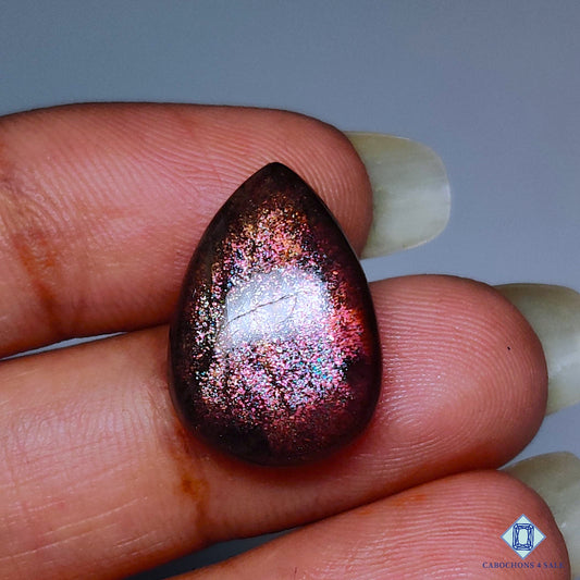 Purple Haze Sunstone Pear Cabochons 19*13*5mm