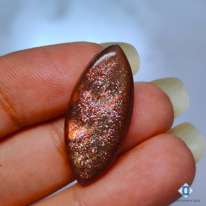 Purple Haze Sunstone Marquise Cabochons 28*12*4mm