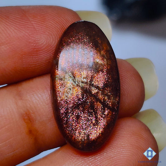 Purple Haze Sunstone Oval Cabochons 24*13*5mm