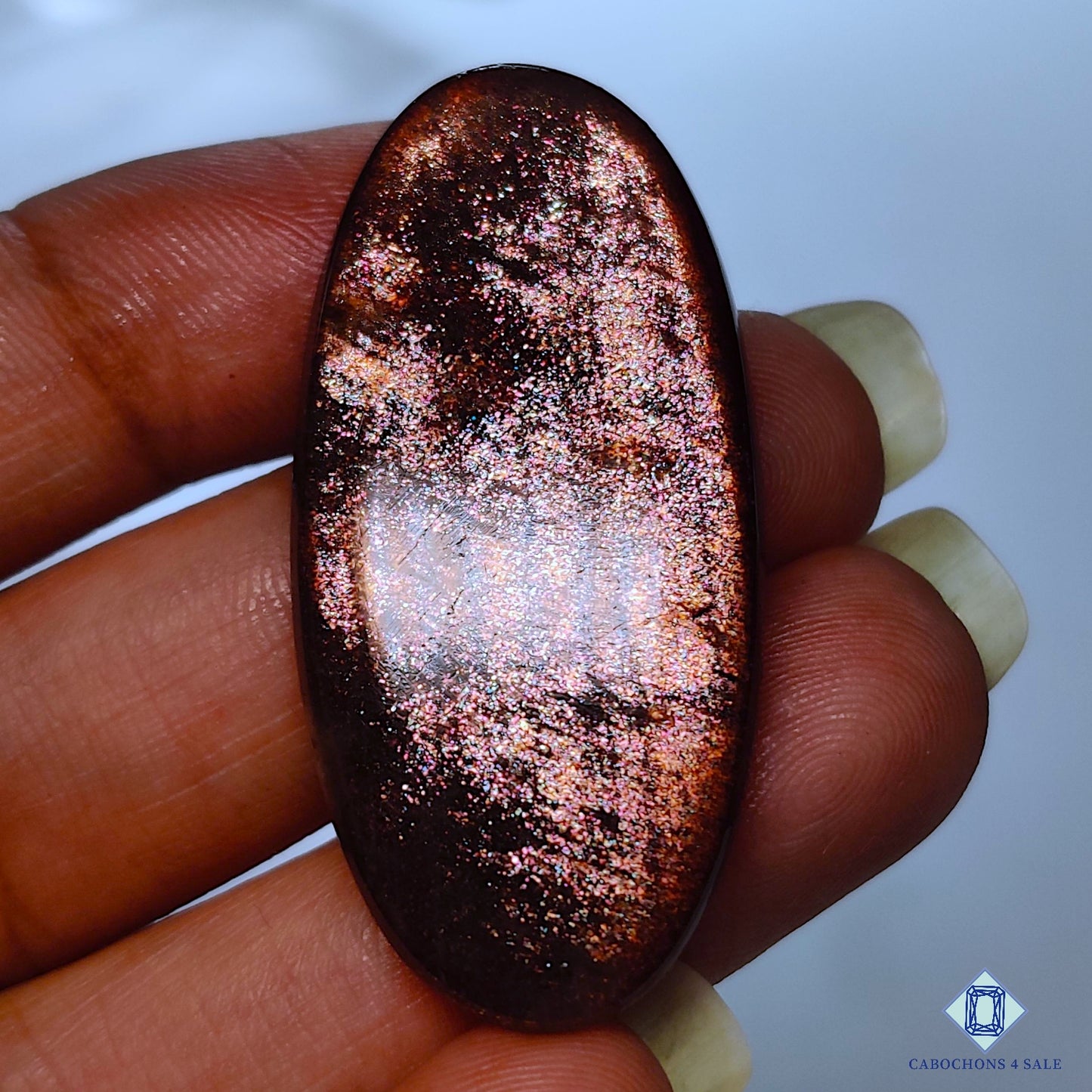Purple Haze Sunstone Gecko Oval Cabochons 42*20*5mm