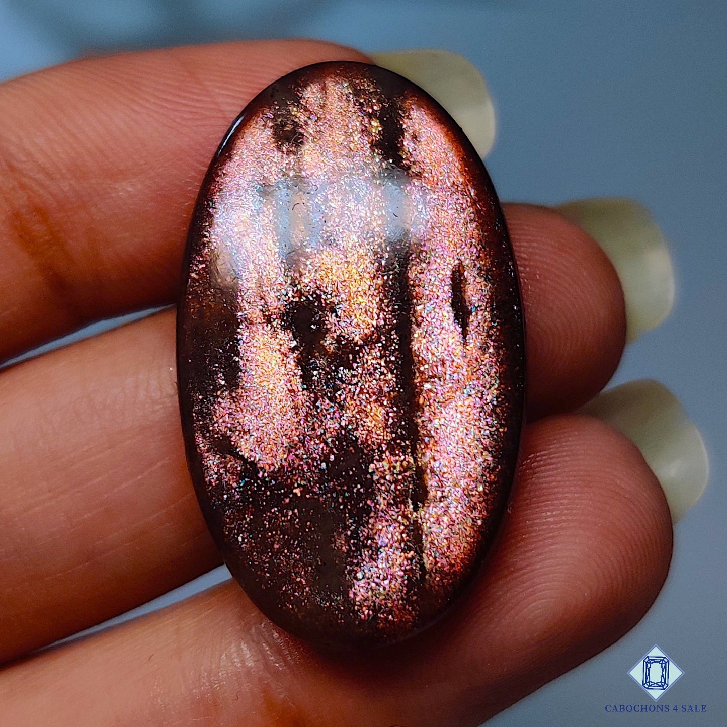 Purple Sunstone Oval Cabochons 32*19*6mm