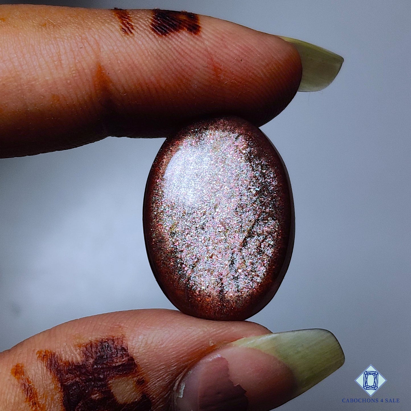 Purple Haze Sunstone Gecko Oval Cabochons 23*16*6mm