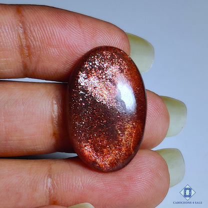 Purple Pink Sunstone Oval Cabochons 25*16*5mm