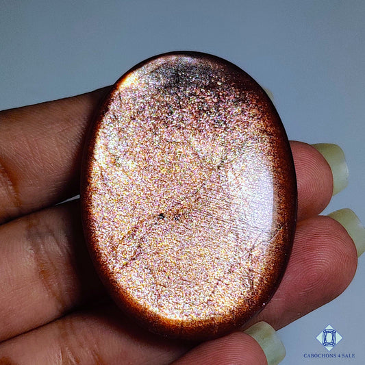 Purple Haze Sunstone Gecko Oval Cabochons 45*33*6mm