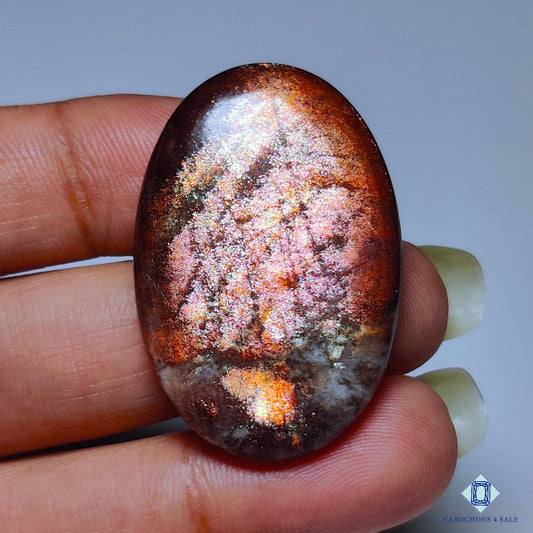 Purple Sunstone Oval Cabochons 35*23*5mm