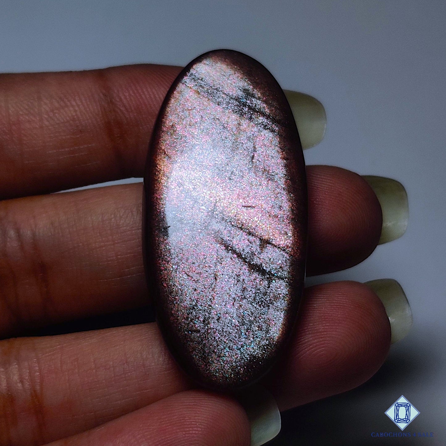 Purple Haze Sunstone Gecko Oval Cabochons 43*20*6mm