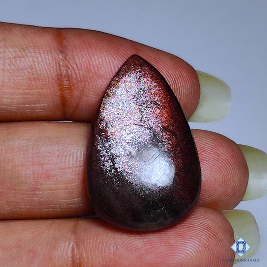 Purple Haze Sunstone Pear Cabochons 27*12*6mm