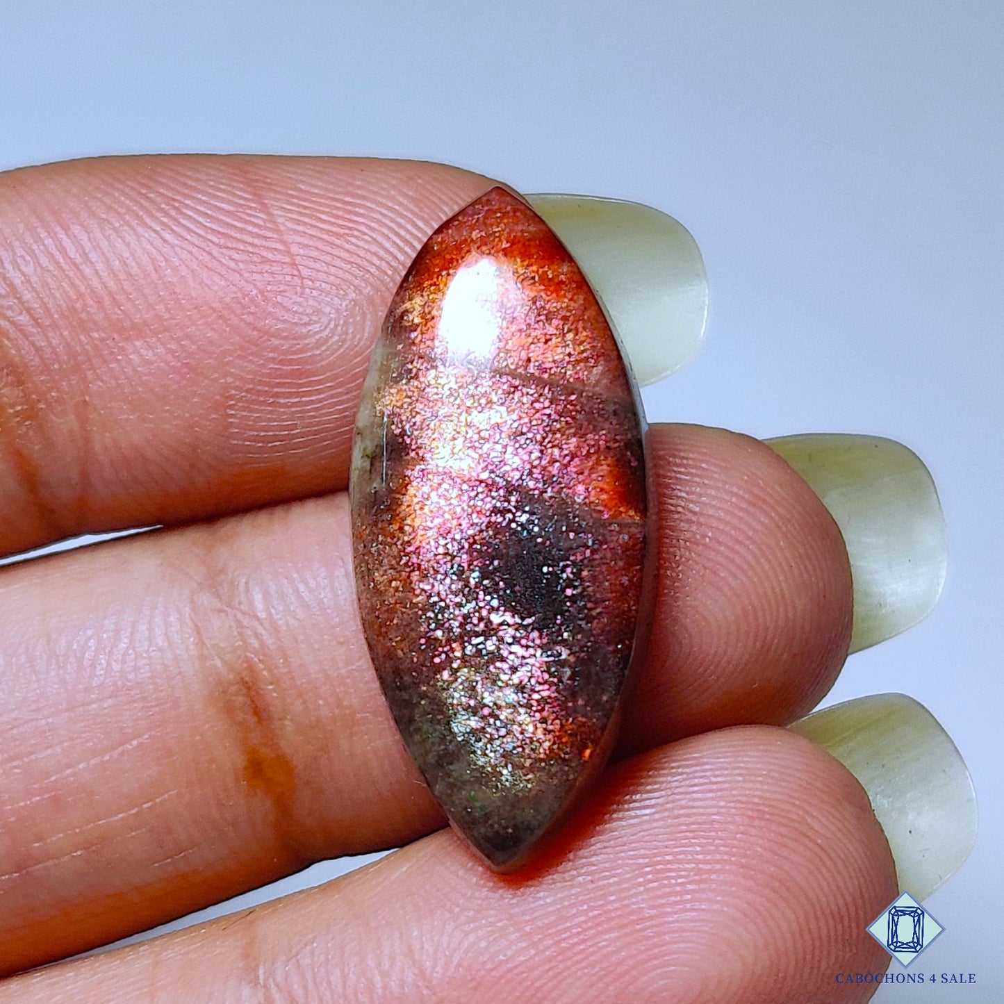 Rare Purple Haze Sunstone Marquise Cabochons 26*11*5mm