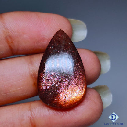 Purple Sunstone Pear Cabochons 26*16*5mm