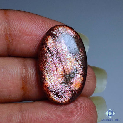 Rainbow Purple Haze Sunstone Oval Cabochons 25*16*4mm