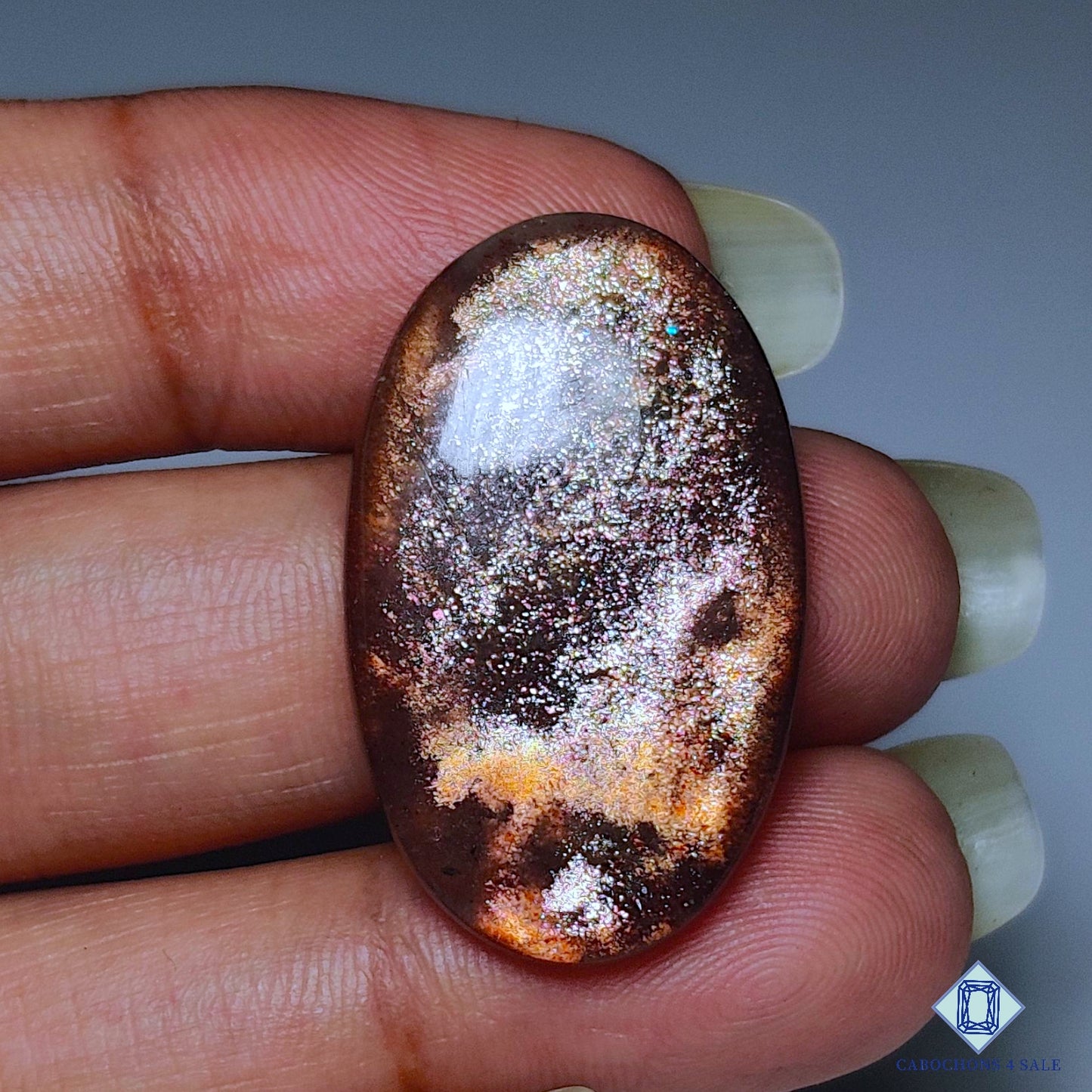 Pink Sunstone Oval Cabochons 29*18*5mm