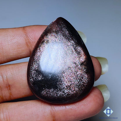 Purple Haze Sunstone Pear Cabochons 39*30*7mm