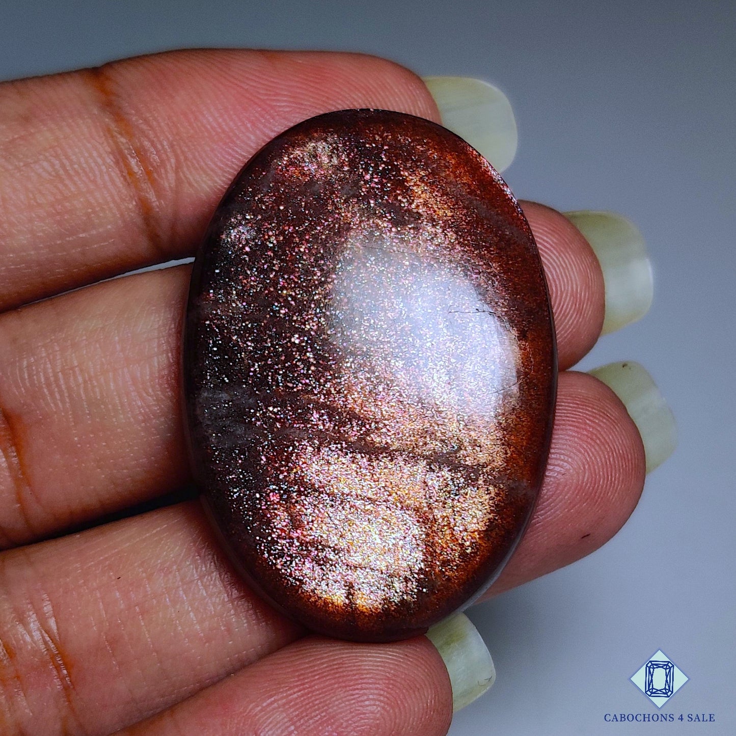 Rare Purple Haze Sunstone Oval Cabochons 37*25*6mm