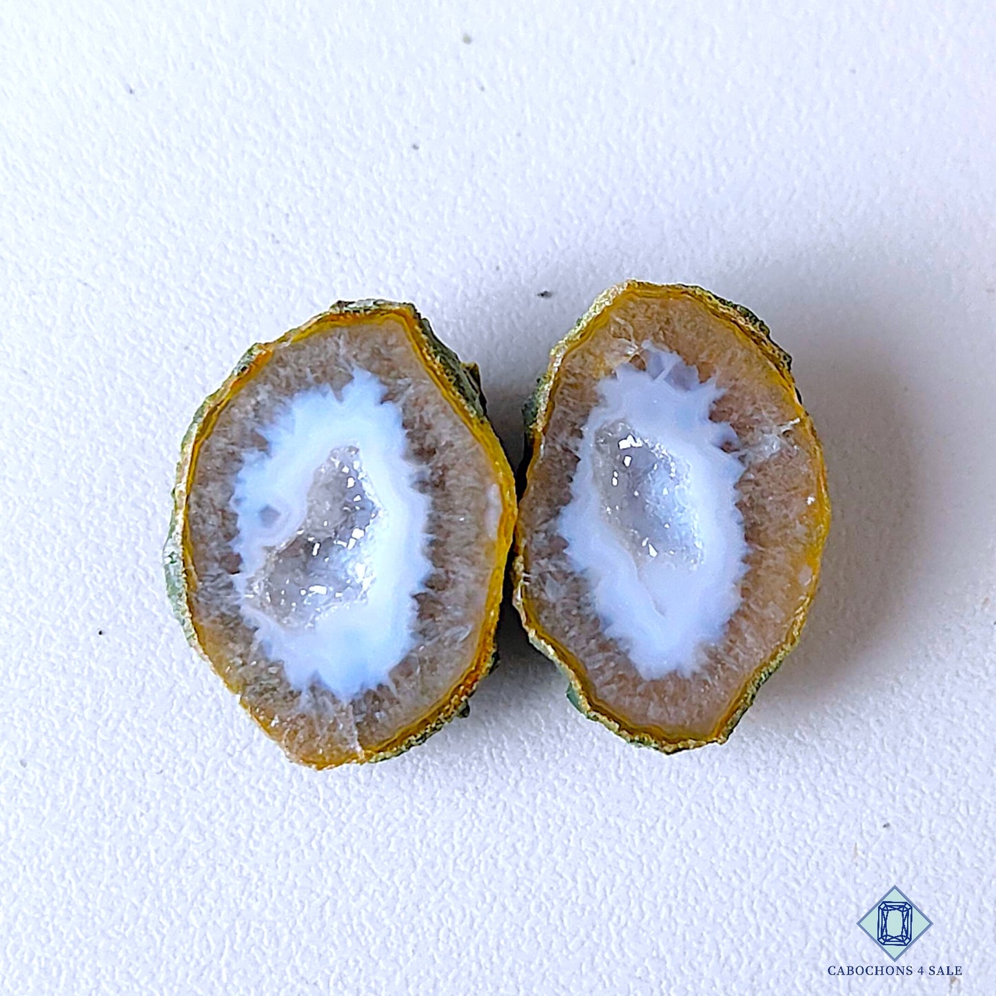 Tabasco Agate Pair Oval Pairs 15*10*6mm