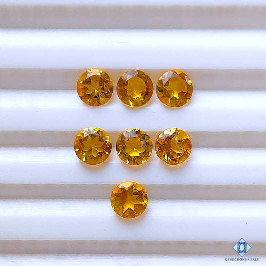 Citrine Round Calibrated