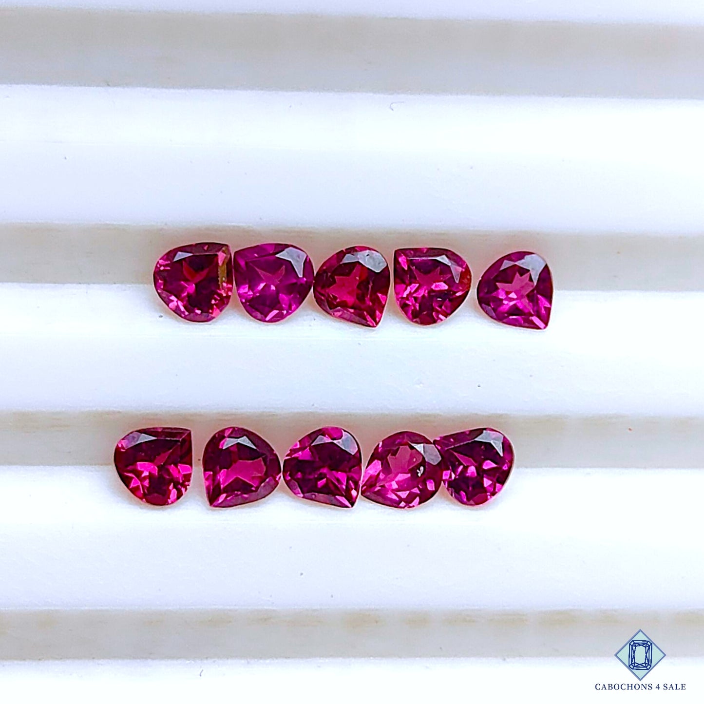 Rhodonite Garnet Pear Calibrated