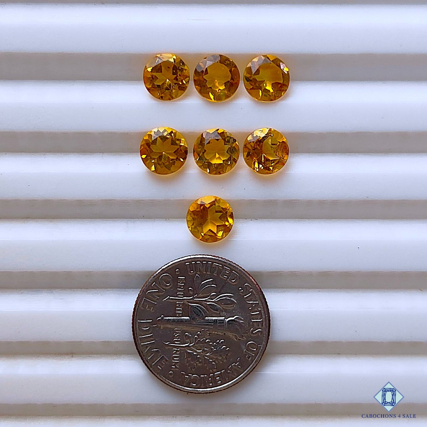 Citrine Round Calibrated