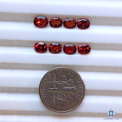 Lotes ovalados de granate
