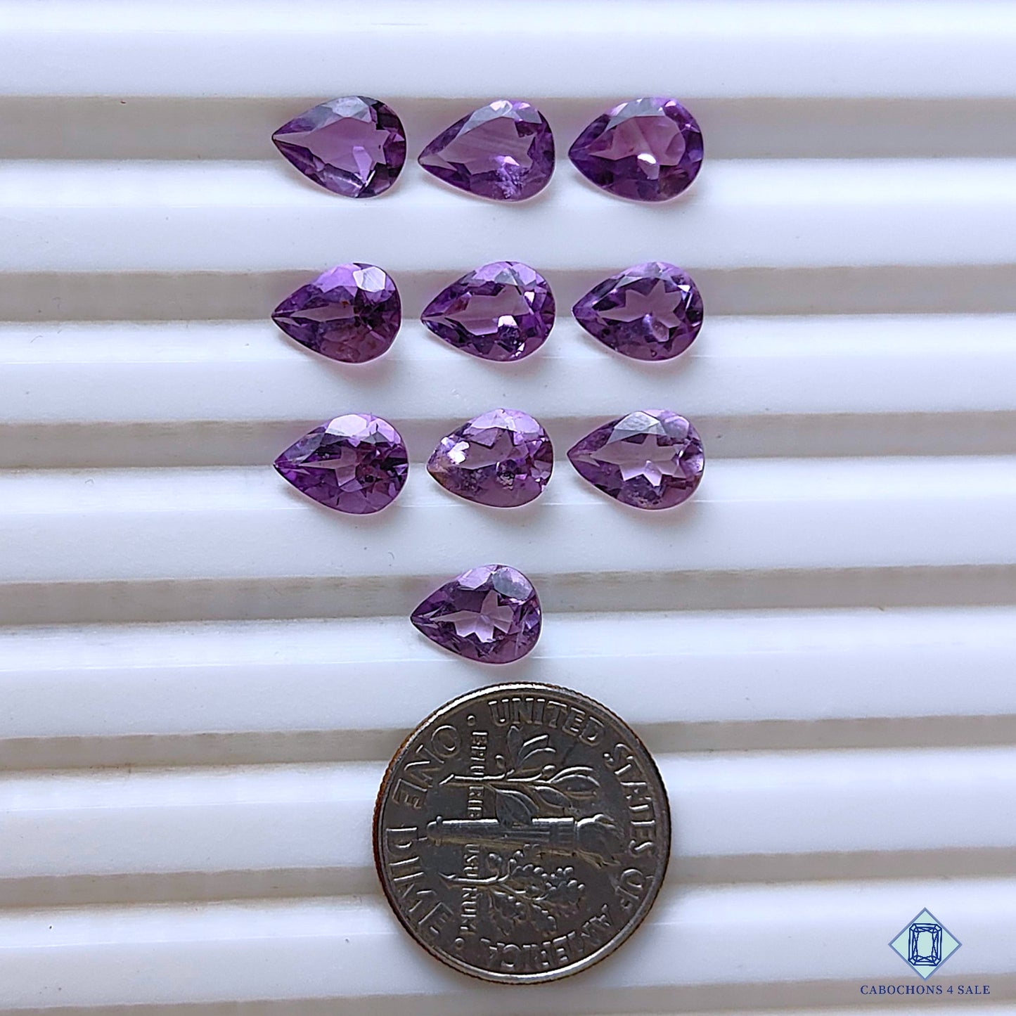 Amethyst Pear Calibrated