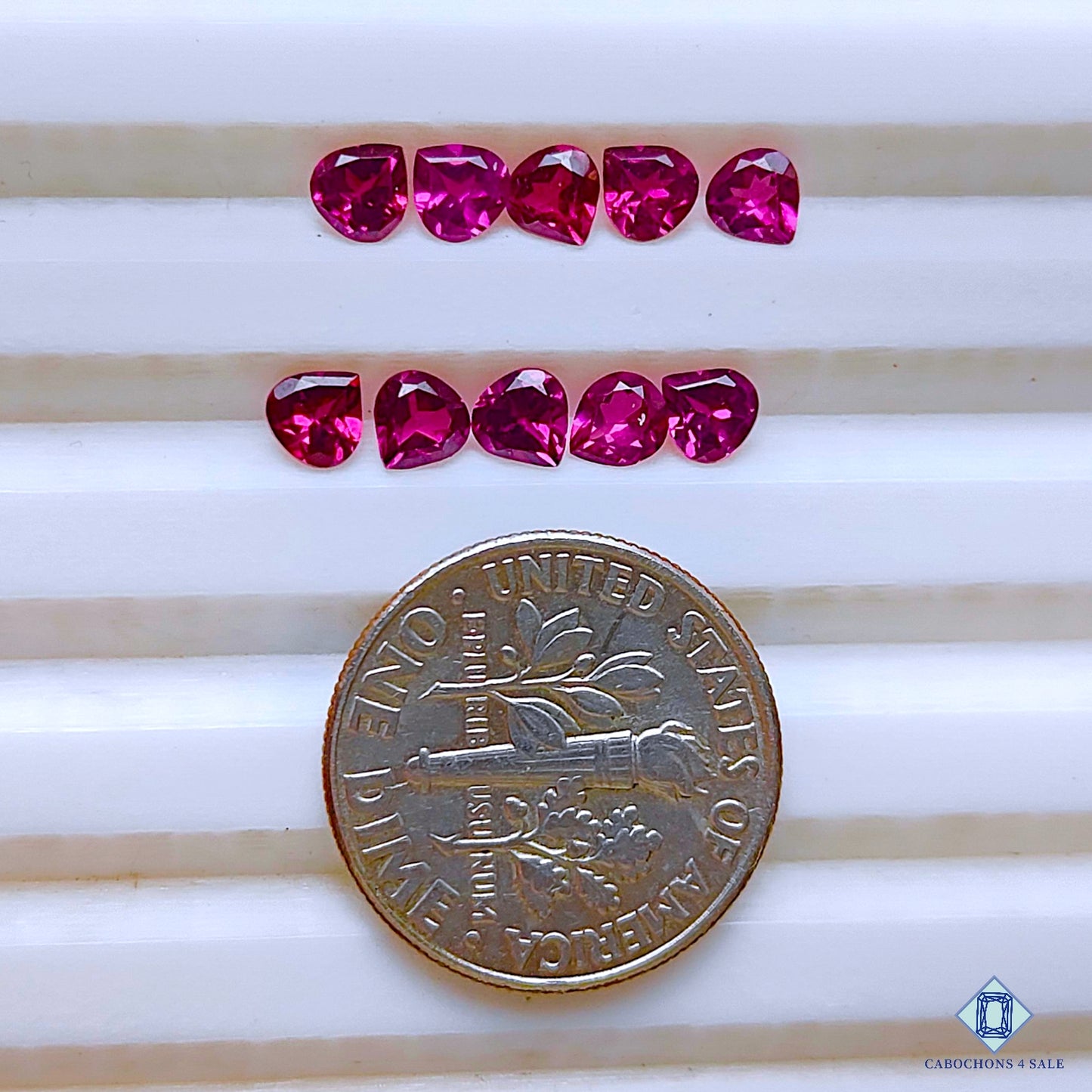 Rhodonite Garnet Pear Calibrated